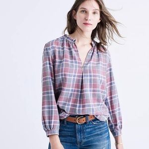 Madewell Rivet and Thread Size XXS Plaid Blouse